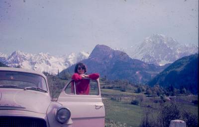 [Clarice Herzog em paisagem nevada]